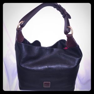 Dooney Calf Leather O Ring Hobo